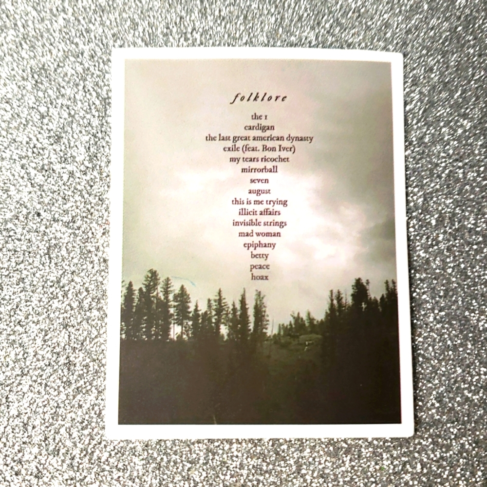 10/$10 Taylor Swift Waterproof Sticker Folklore